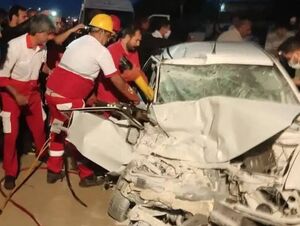 تصادف وحشتناک پژو 405 با تریلی + آمار کشتهشدگان 2