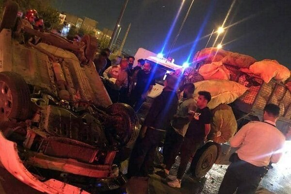 تصادف وحشتناک در جاده خاوران + عکس