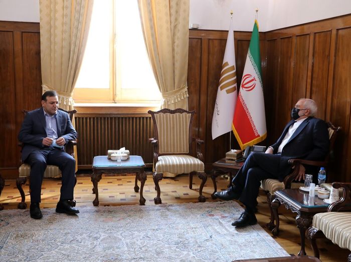 دیدار رئیس فدراسیون فوتبال با محمد جواد ظریف