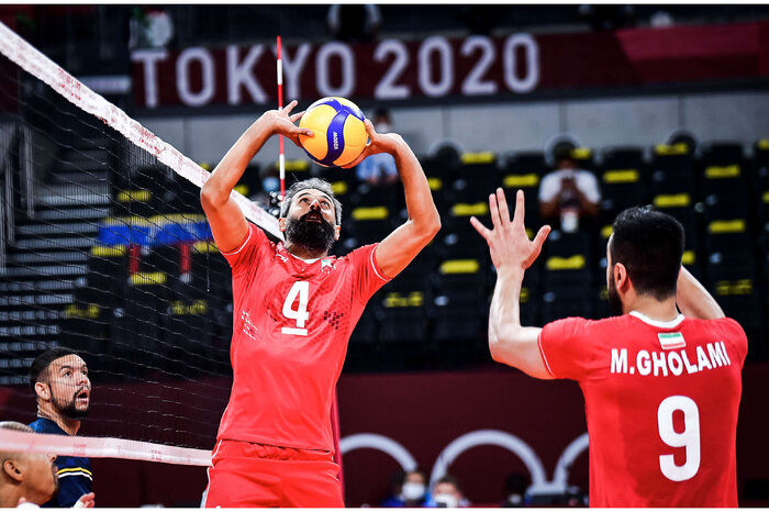 اولین برد والیبال ایران در المپیک ۲۰۲۰