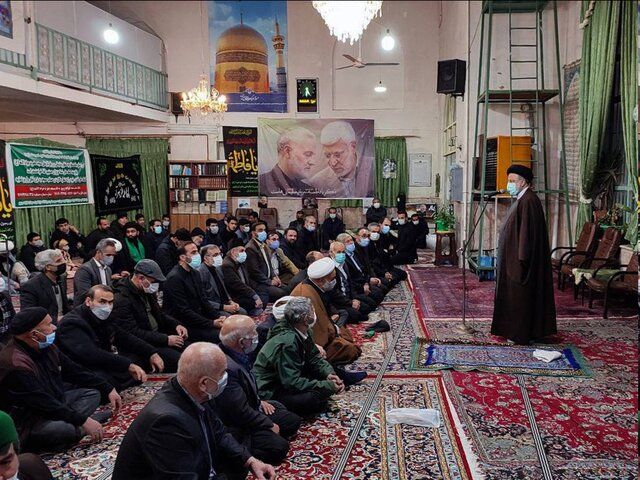 حضور رئیس جمهور در یکی از محلات حاشیه ای مشهد