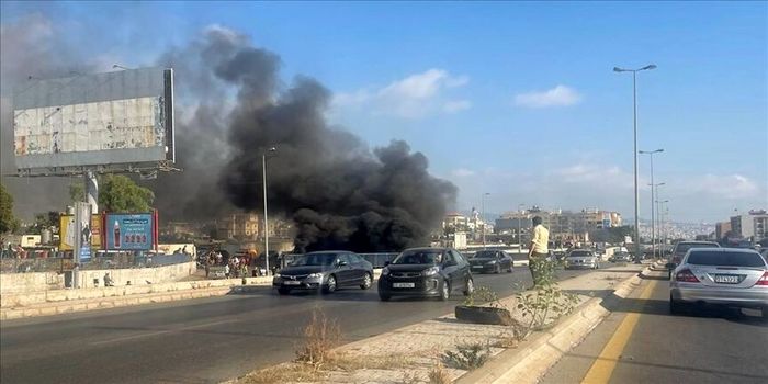 تظاهرات مردمی در بیروت + عکس