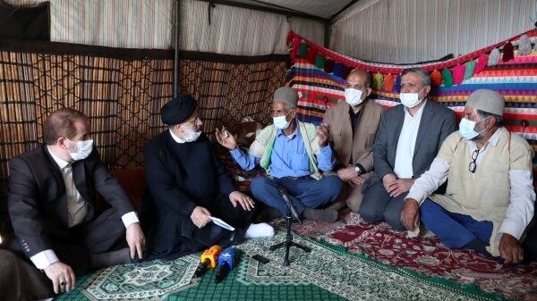 حضور رئیس جمهور در جمع عشایر بویر احمدی